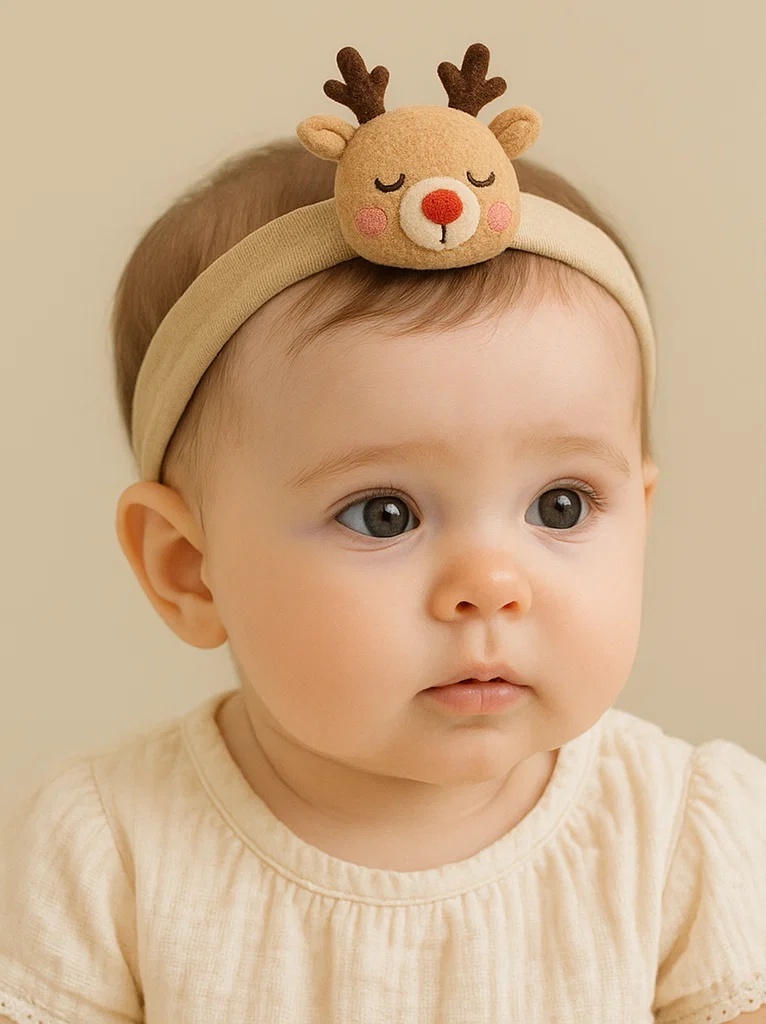 Baby Headband with Deer Design