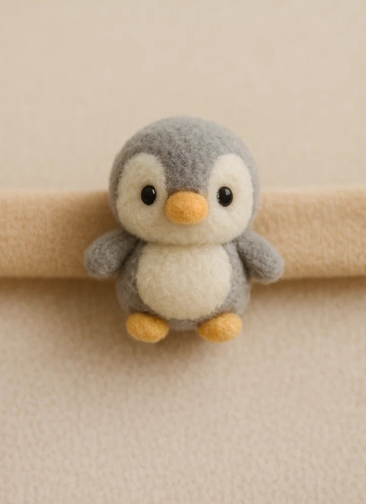 Diadema para bebê com design de pinguim