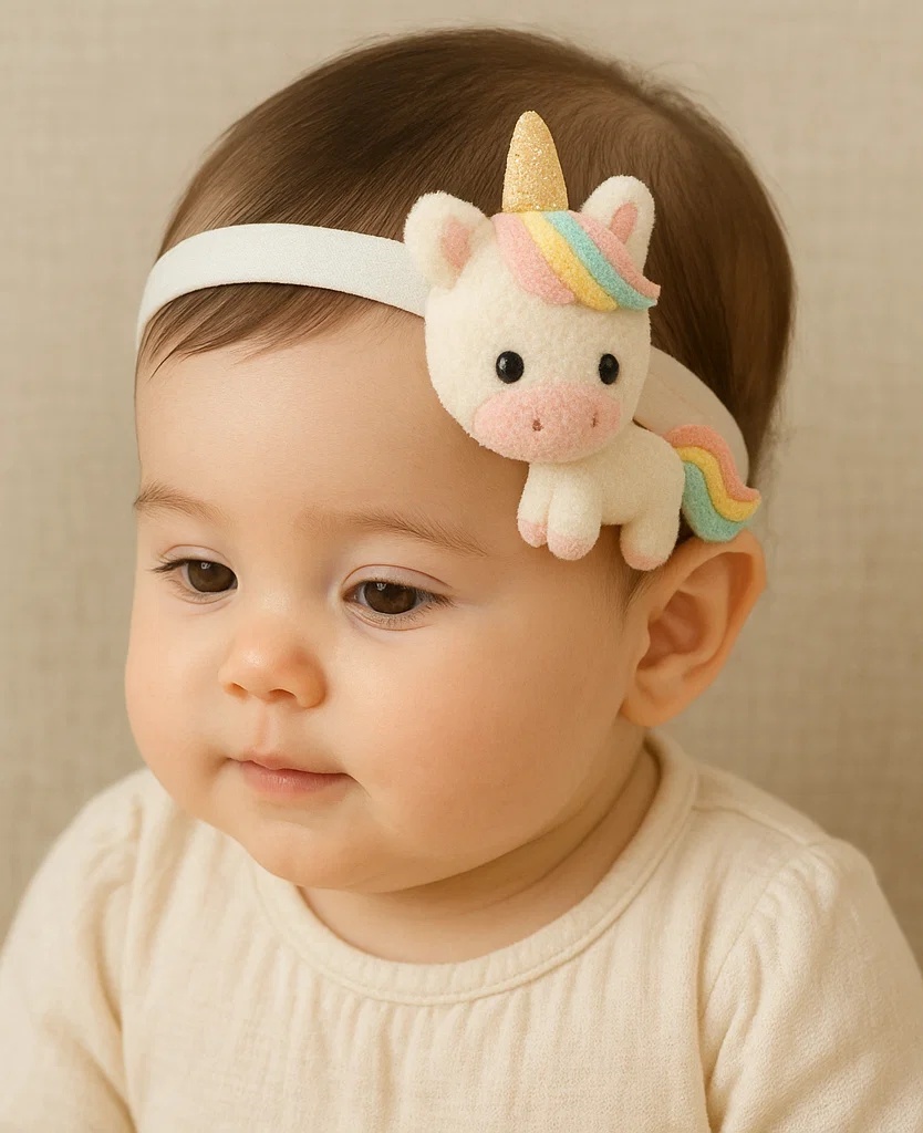 Stirnband für Babys mit Einhorn-Design