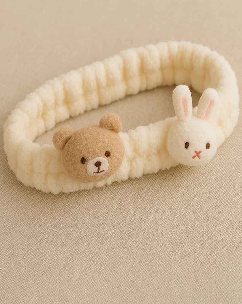 Playful Bear and Cat Baby Headband – Cute and Comfortable