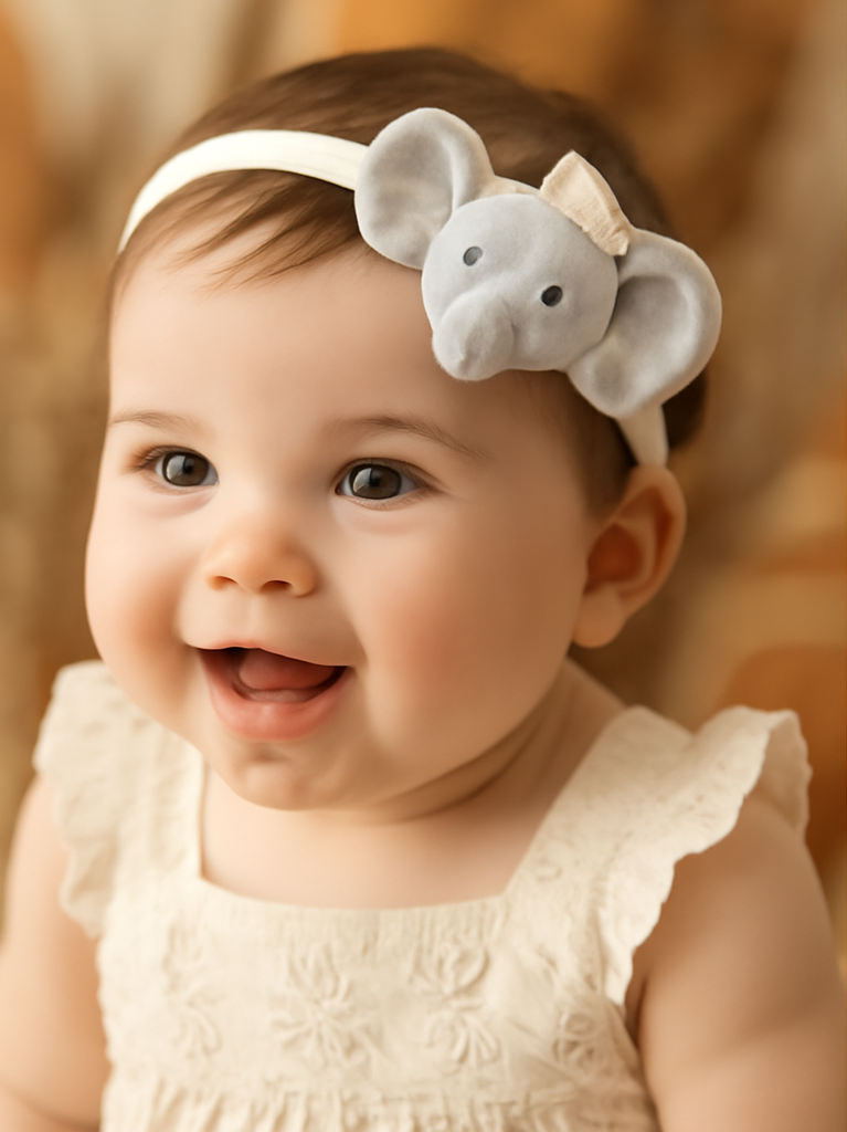 Cute Elephant Shaped Baby Headband