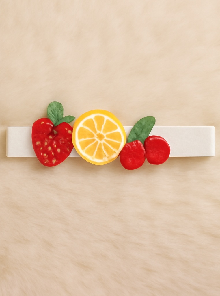 Fruit Fiesta Baby Headband – Trio Plush of Strawberry, Lemon & Cherry