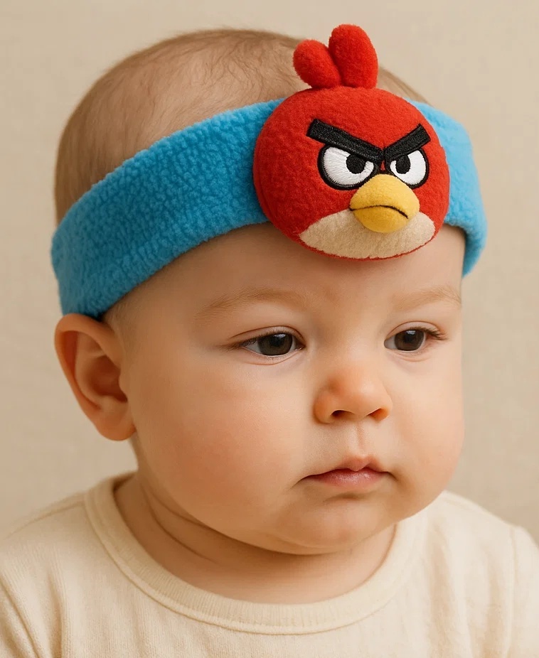 Roztomilý Angry Bird dětský čelenka – Měkká a hravá pro vaše dítě