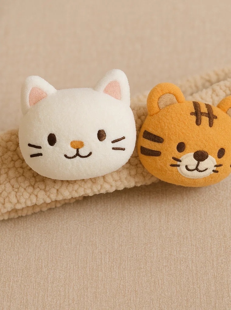 Adorable Cat and Tiger Baby Headband – Soft, Cute, and Comfortable