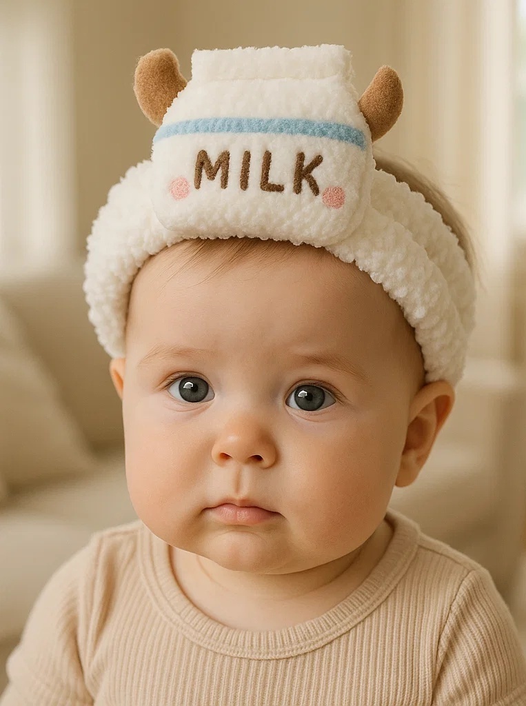 Milk Box Baby Headband – Cute and Cozy Baby Accessory for Your Little One