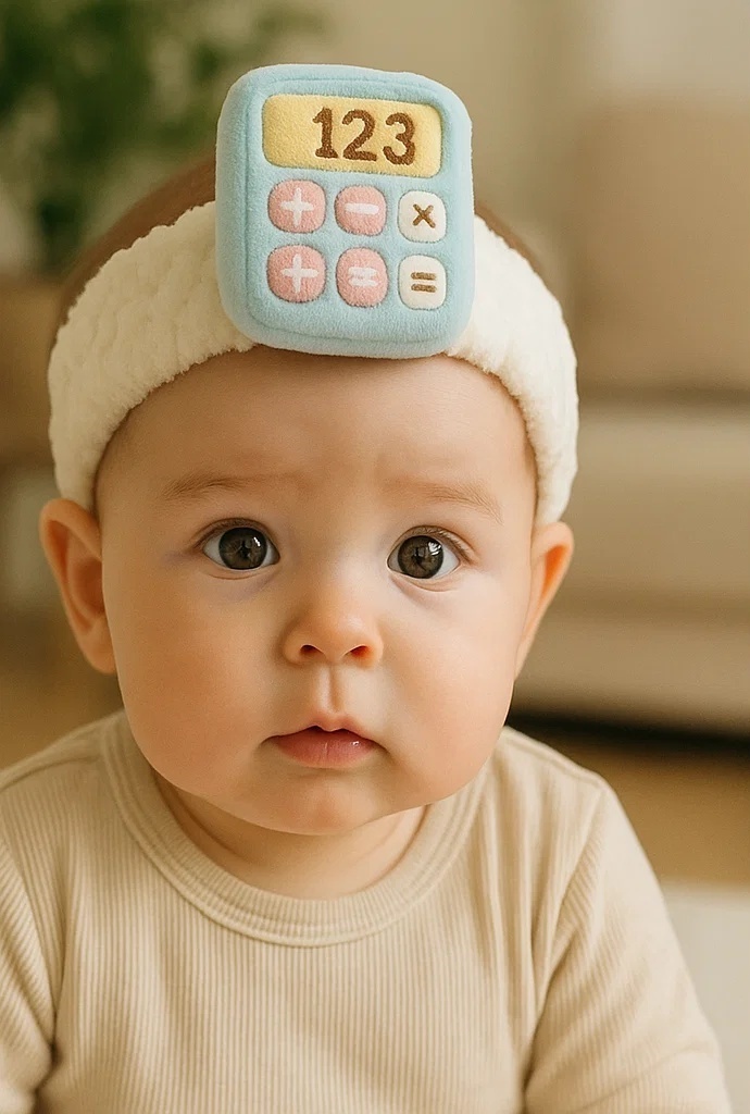 Cute Calculator Baby Headband – Fun and Functional Baby Accessory
