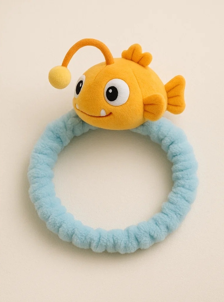 Playful Baby Fish Headband – Soft, Fluffy, and Lightweight Cartoon Design for Everyday Fun
