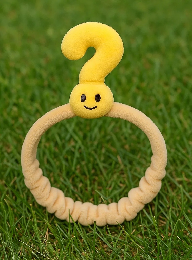 Baby Headband with Question Mark Plush Design