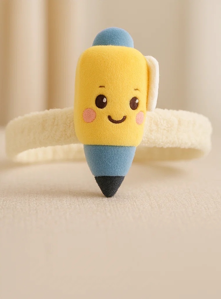 Baby Headband with Fountain Pen Plush Design