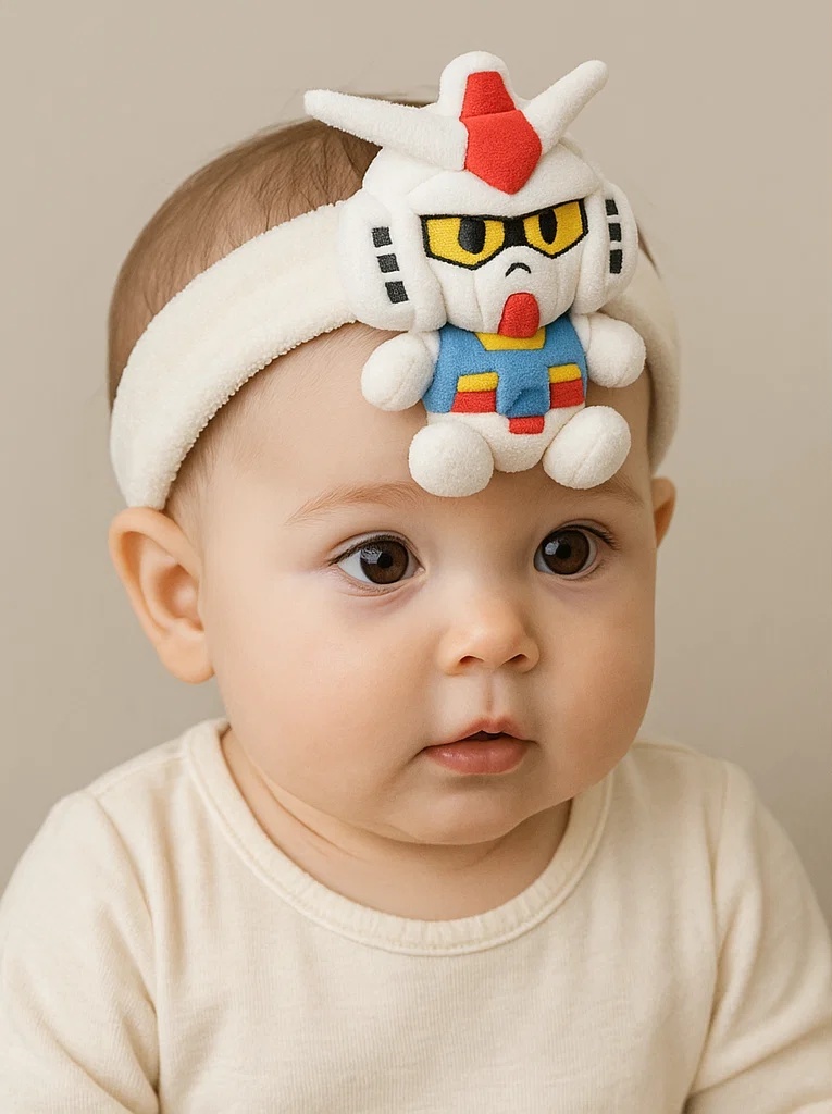Mobile Suit Baby Headband: A Gundam-Style Accessory for Your Little Pilot!