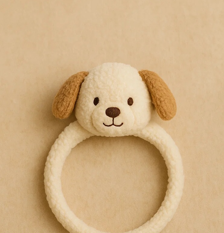 Floppy-Eared Dog Baby Headband – Ultra Soft Plush Puppy Hair Accessory