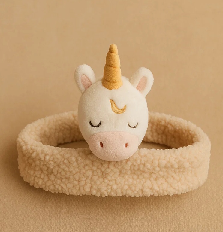 Plüsch-Einhorn-Stirnband für Babys – Weiches und bezauberndes Fantasy-Accessoire