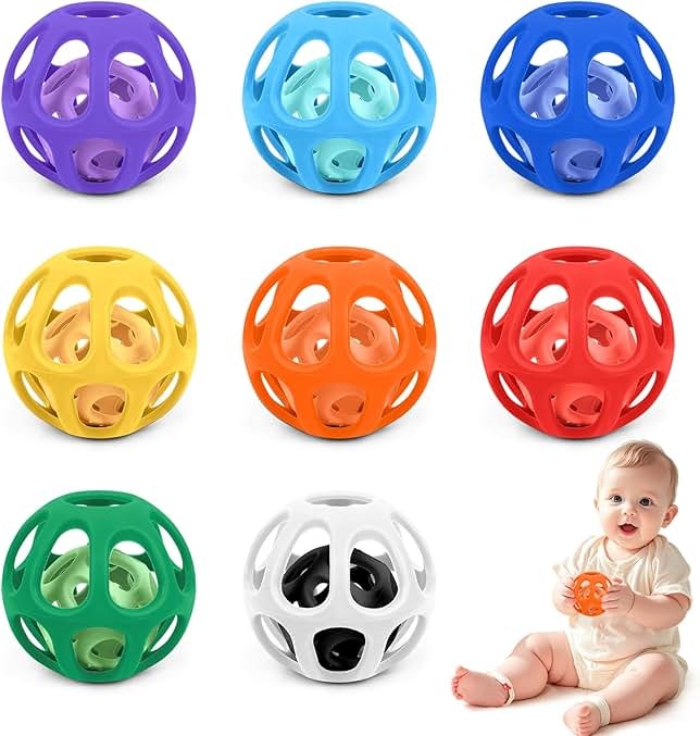 Silicone Teething Ball for Babies – Soft, BPA-Free Teething Relief Toy