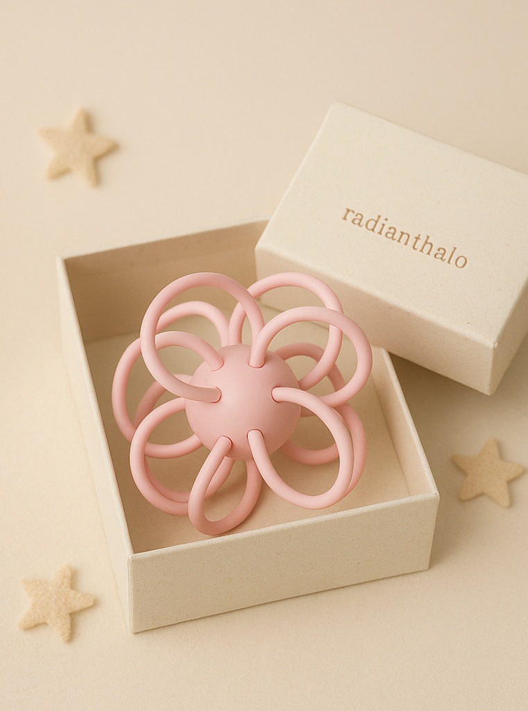 Multi-Loop Silicone Grasp Ball – Perfect for Sensory Development and Teething Relief