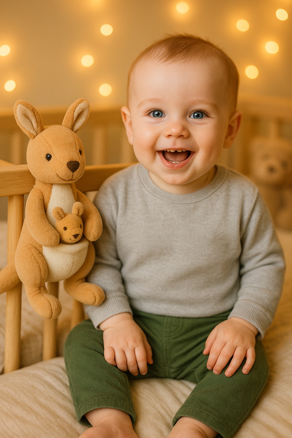 やさしく包みこむ安心ぬいぐるみ – 赤ちゃんの心を落ち着かせる