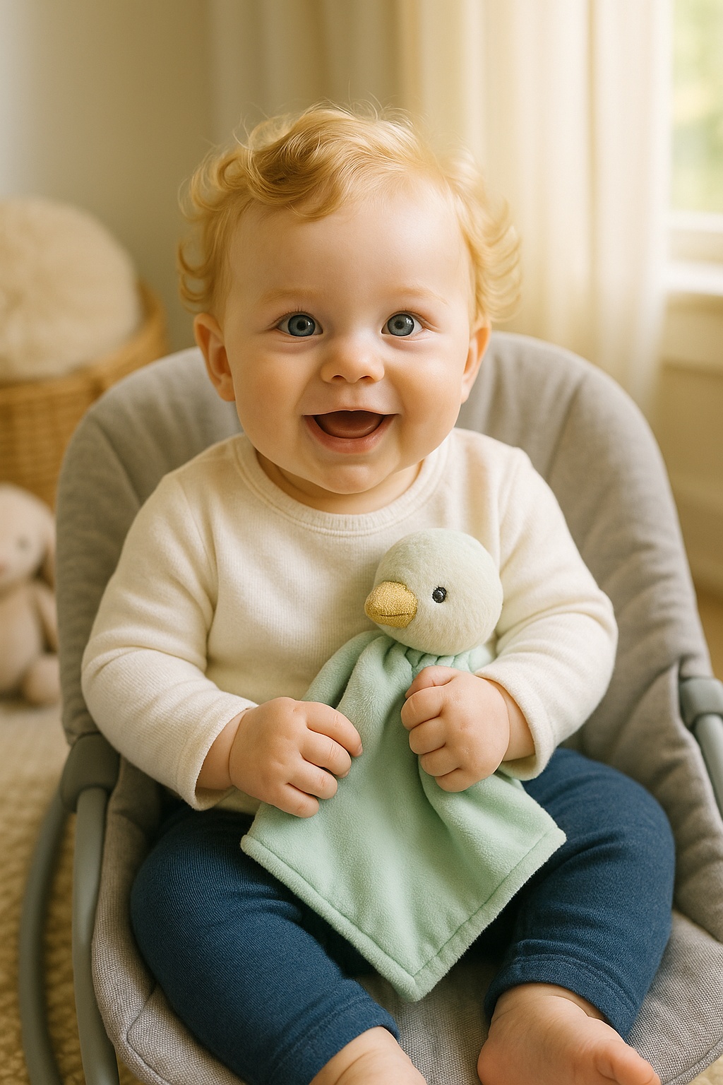 Rahustav kaisumänguasi beebidele: pehme, turvaline ja ideaalne igapäevaseks kasutamiseks