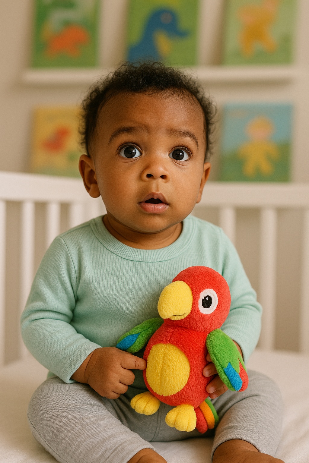 Pelúcia calmante premium – ideal para kits de maternidade