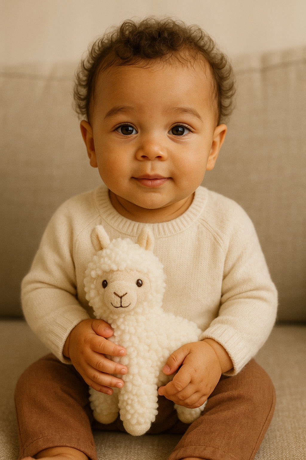 Cozy Llama Comfort Toy – Non-Toxic and Washable for Baby’s Playtime