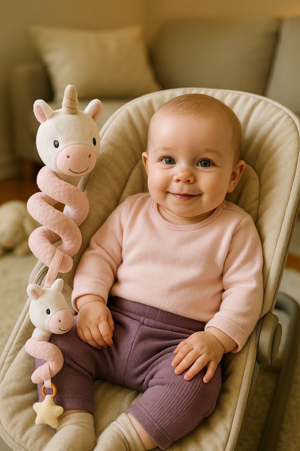 B2B klientide lemmik: Beebide voodispiraalmänguasi – Pehme, ohutu ja pestav