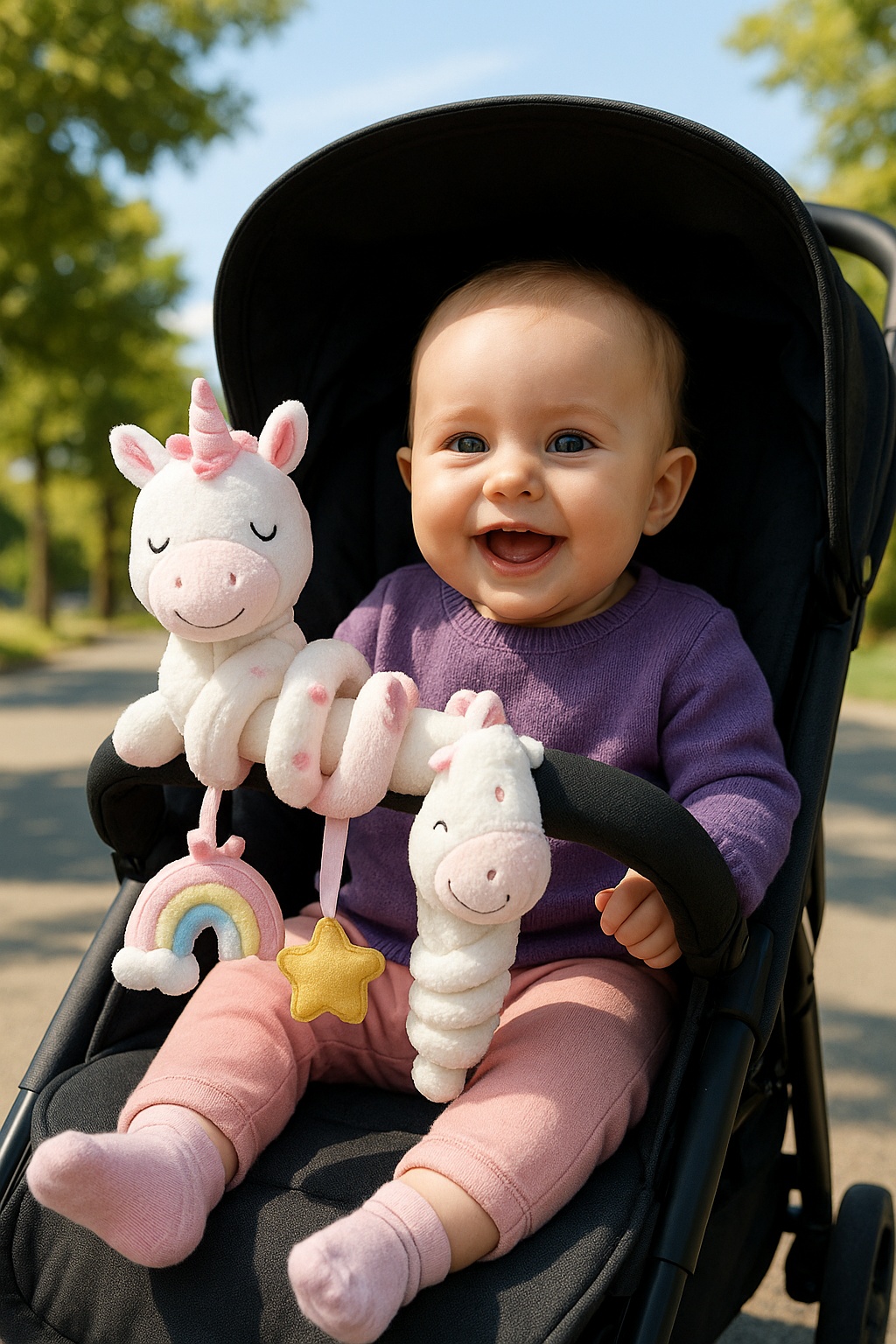 B2B顧客に人気：ベビーベッド用スパイラルトイ – 柔らかく安全で洗える