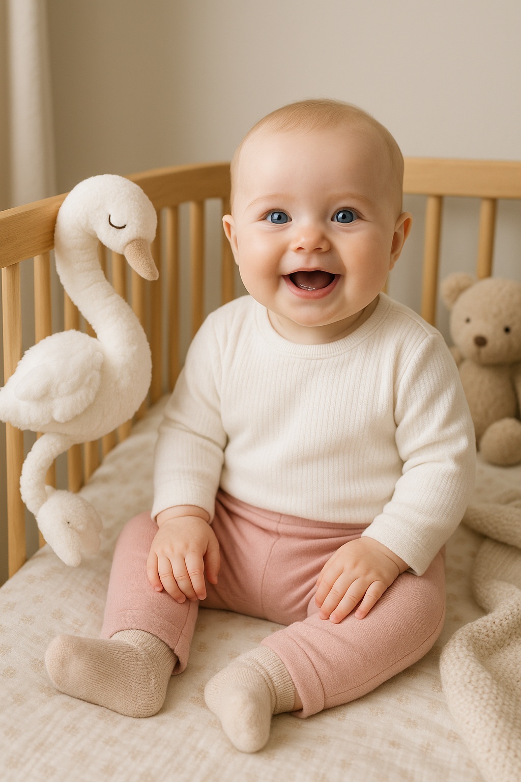 Jucărie de pluș pentru confortul bebelușului: Ideală pentru momentele de liniște și relaxare