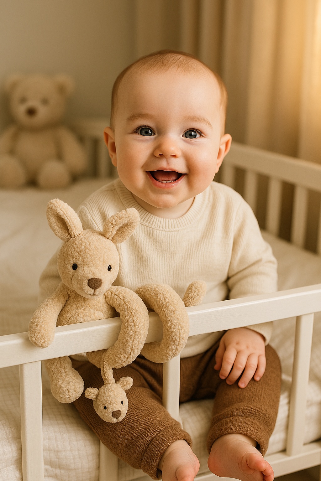 Jucărie suspendată pentru pătuț – moale, sigură și stimulativă