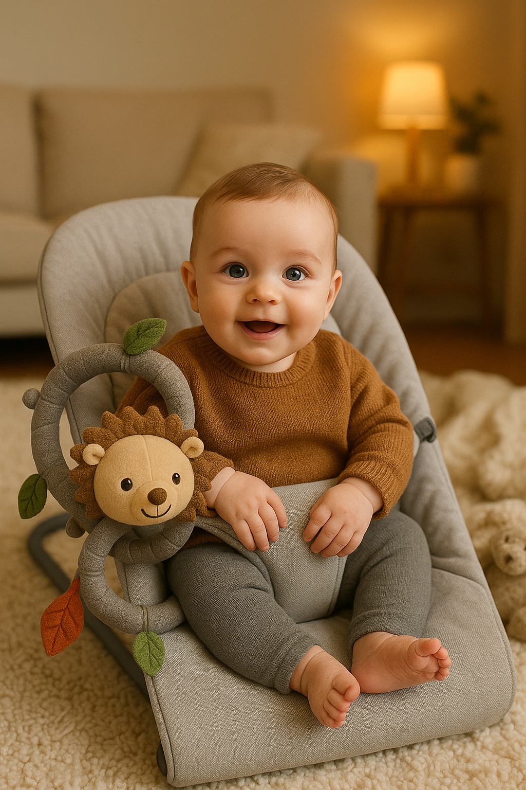 Jouet suspendu pour lit bébé – doux, sûr et stimulant pour les sens