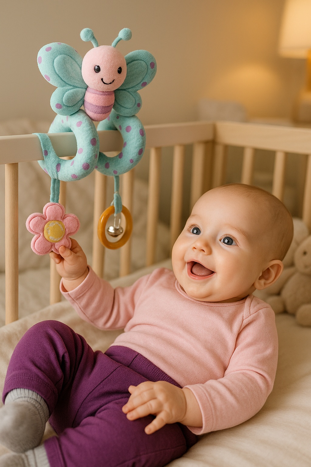 Juguete colgante para cuna – suave, seguro y adecuado para el desarrollo sensorial