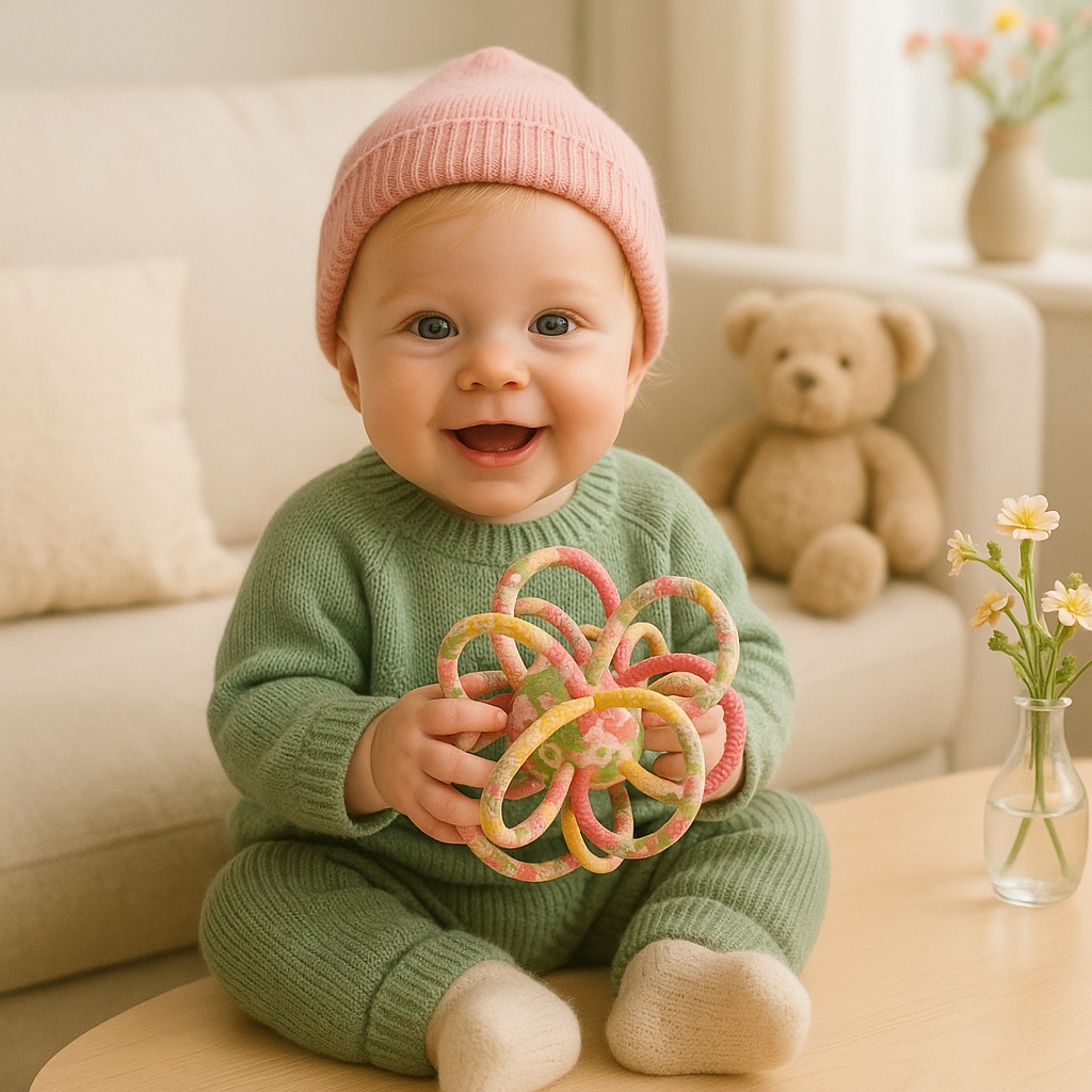 Maasikamustriga beebide sensoorsed mänguasjad – turvaline ja meeleline lahendus äriklientidele