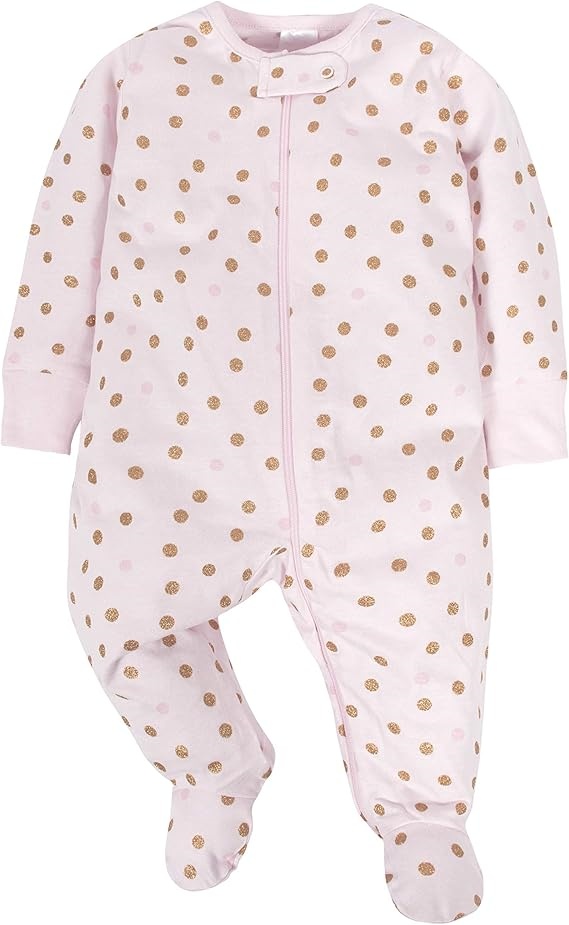 Soft Touch Baby Romper with Gold Dot Print – Ideal for Boutiques and Retailers