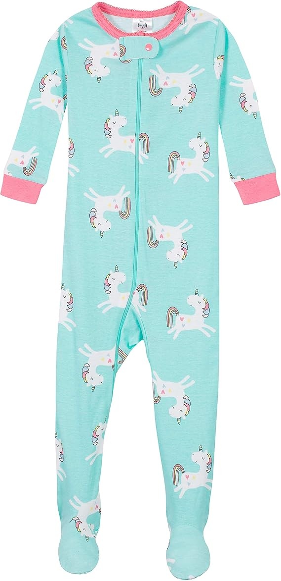 Unicorn Patterned Baby Sleeper – Lightweight & Stretchy for Easy Movement