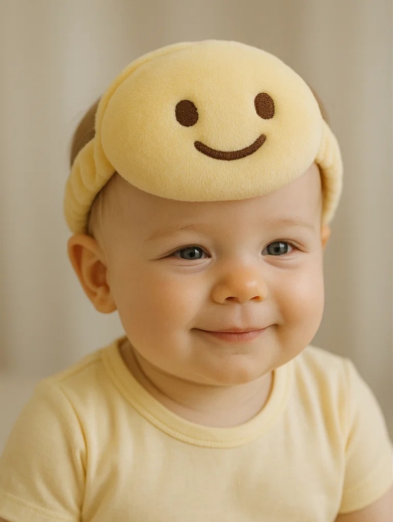 Emoji Face Baby Headbands Set