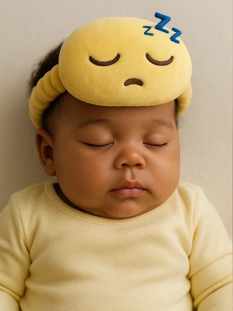 Bentita Emoji pentru Bebelusi Accesoriu de Par din Plus Moale Ideal pentru Nou nascuti si Copii Mici