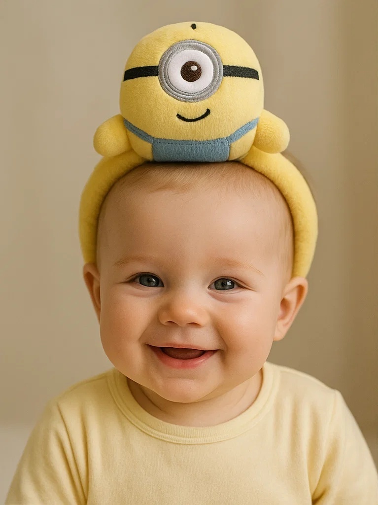 Faixa de cabelo de bebê Minions