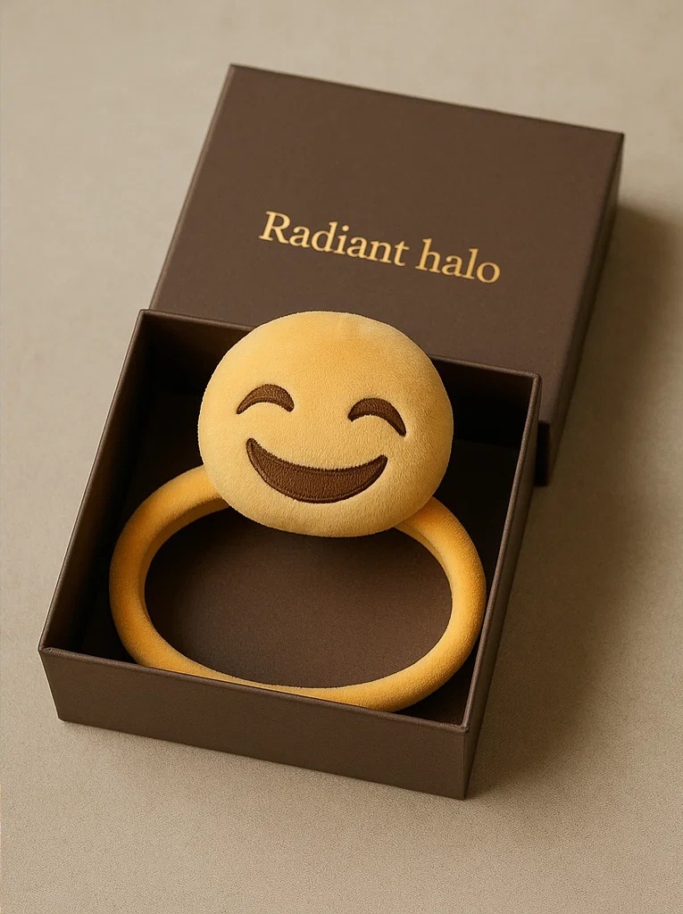 Classic Smile Emoji Headband for Infants