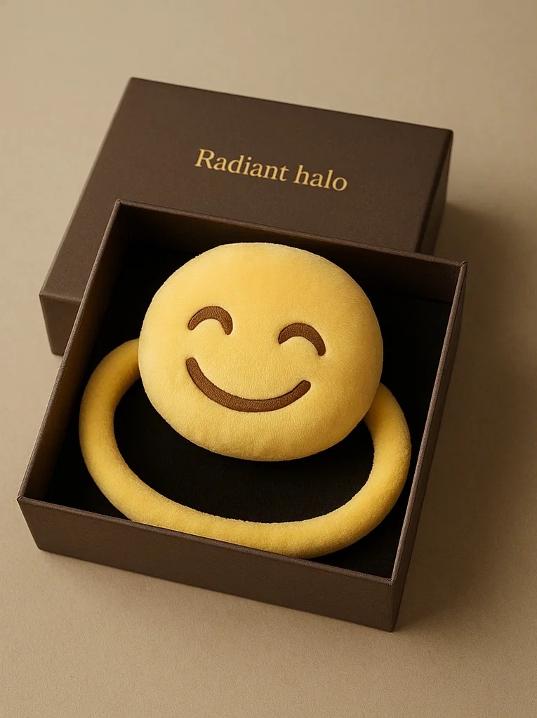 Joyful Smile Plush Headband for Babies