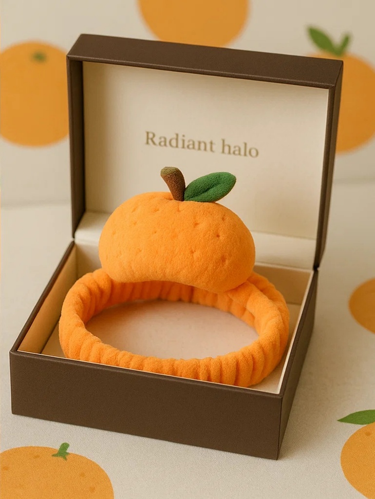 Fruit Series Baby Headband Orange Style Soft Cotton Halo