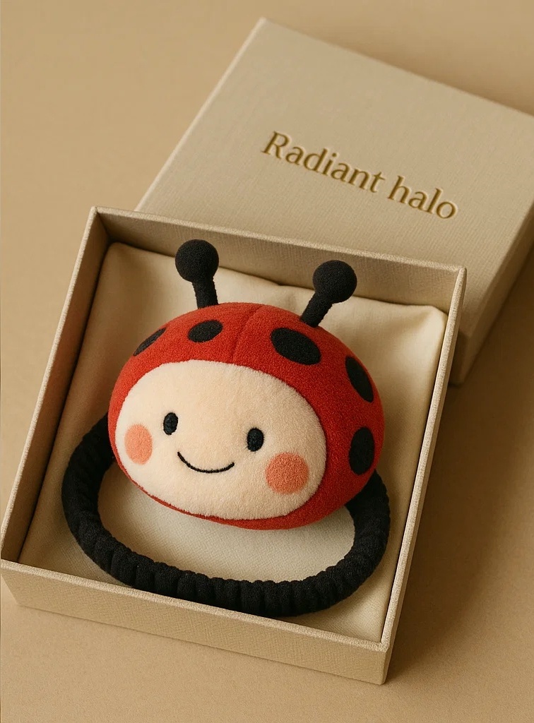 Bentiță pentru Bebeluși Buburuză din Material Moale