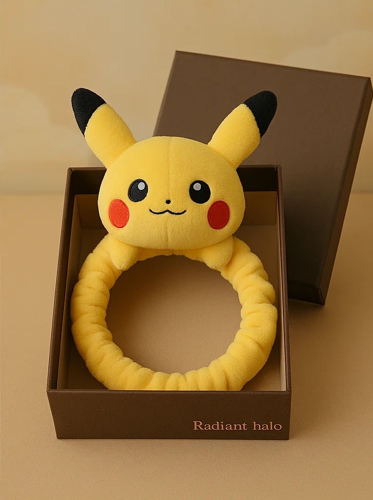 Pokemon Baby Plush Character Headband – Pikachu & Eevee Collection