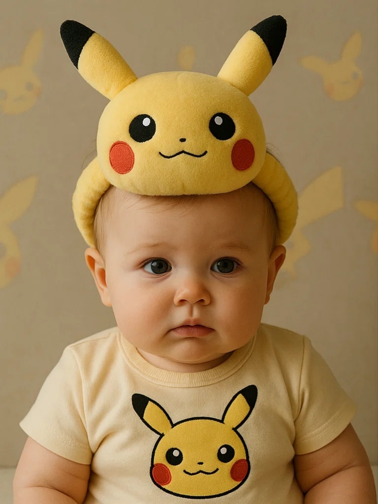 Adorable Baby Headband Inspired by Pokémon Characters