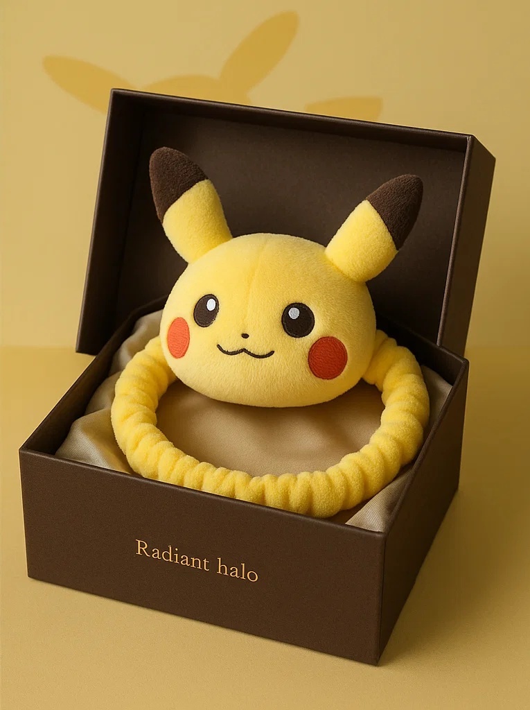 Plush Pikachu and Eevee Headband for Baby Cosplay