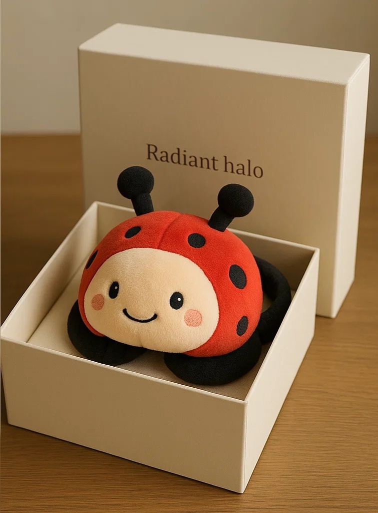 Diadema de Mariquita para Bebés Diseño Suave de Felpa