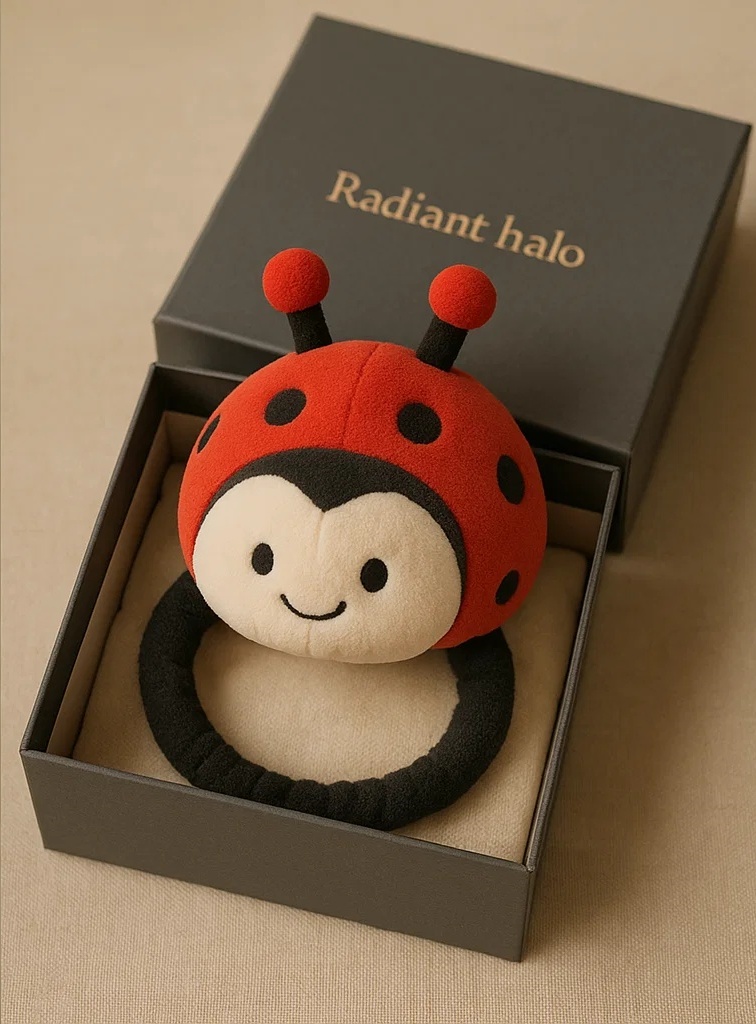 Marienkäfer Baby Haarband Weiches Plüsch Design