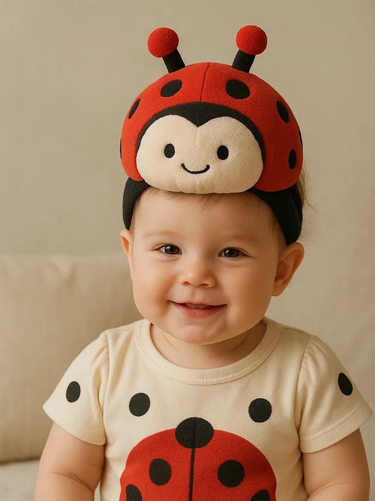 Marienkäfer Baby Haarband Weiches Plüsch Design