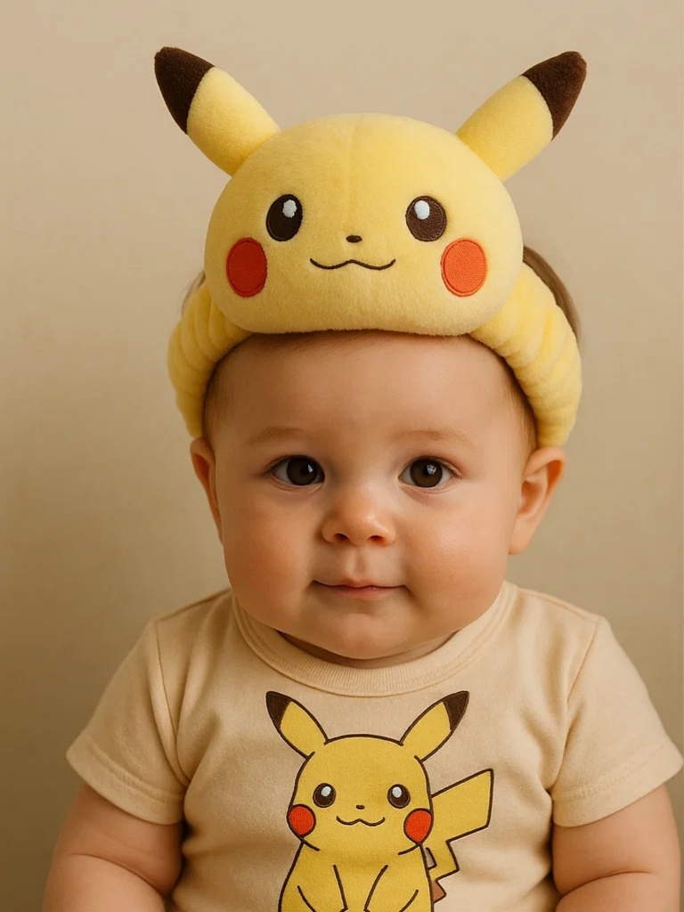 Cinta de bebé de peluche con personajes de Pokémon