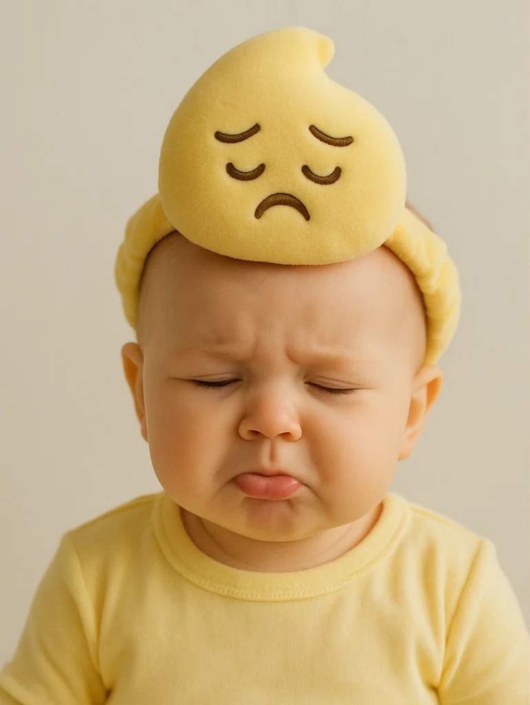 Sad Face Baby Headband