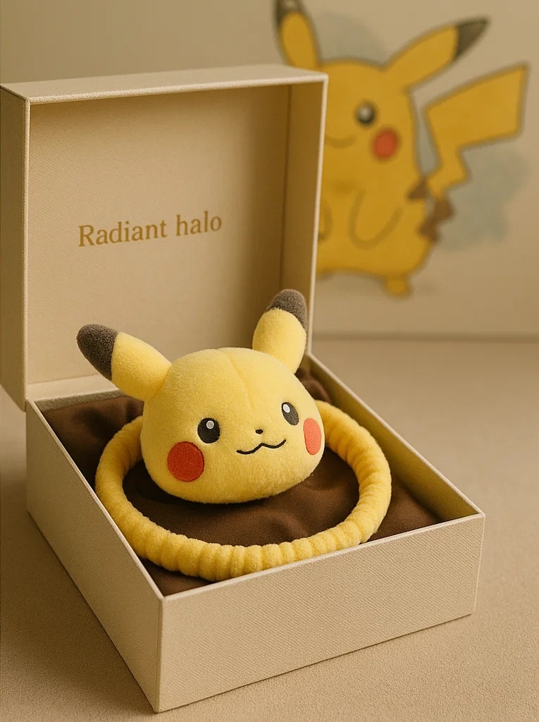 Bentiță din pluș pentru bebeluși inspirată din Pokémon