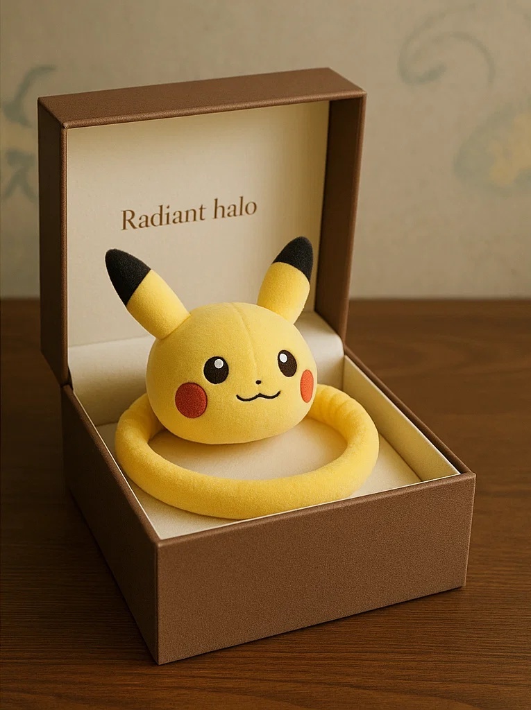 Plyšová čelenka pro miminka s postavičkami Pokémon