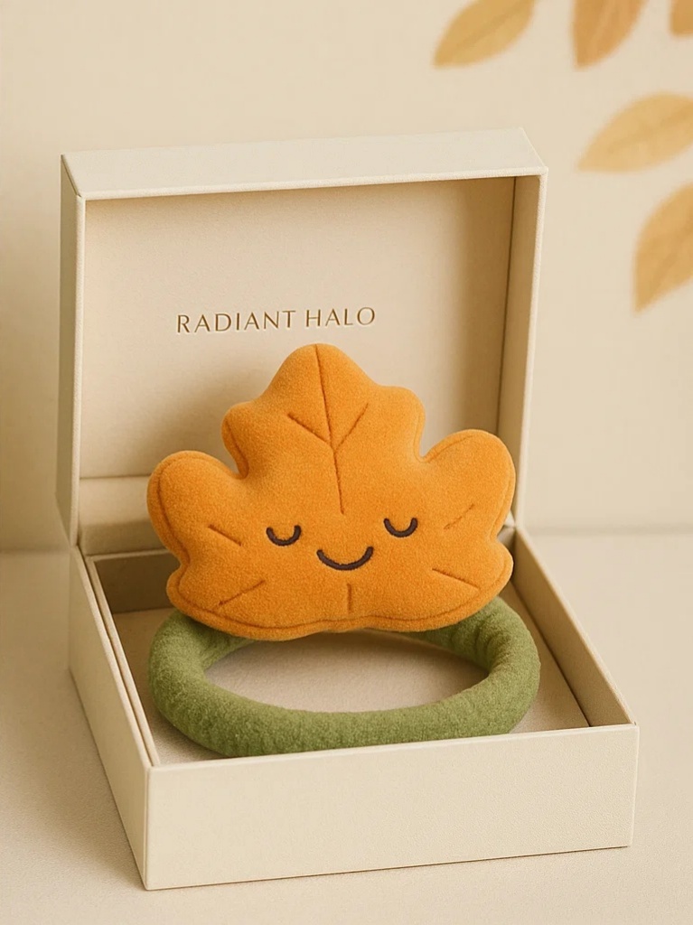 Čelenka pro Miminko s Přírodním Listovým Vzorem