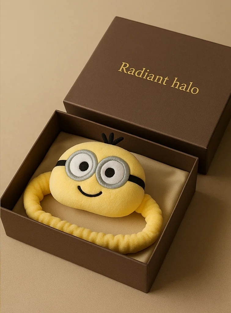 Minions Baby Headband with Double Eye Cartoon Plush